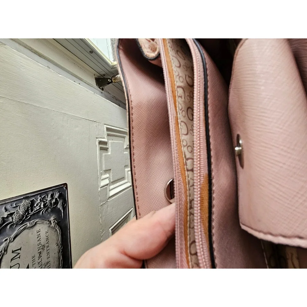 Guess pink monogram